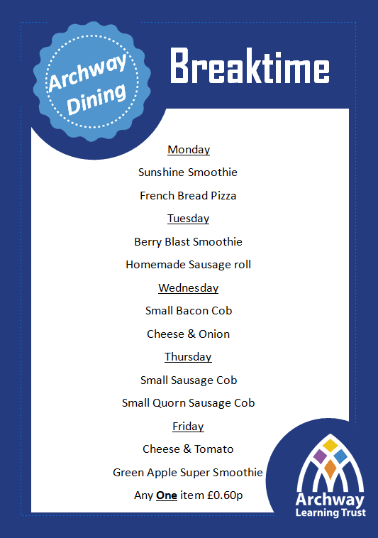 Breaktime Menu