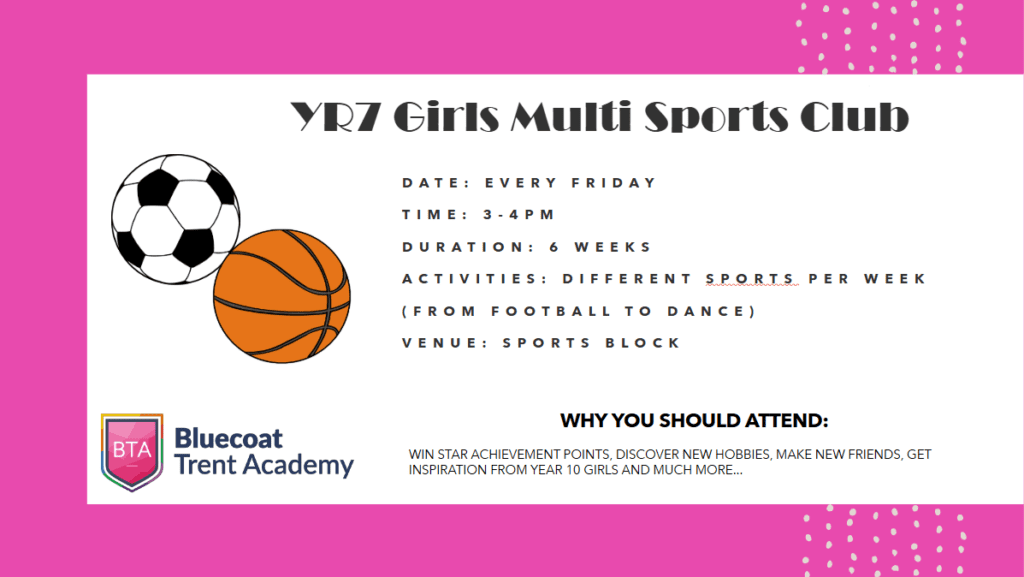 Year 7 Girls Multi Sports Club