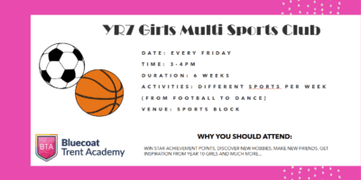 Year 7 Girls Multi Sports Club